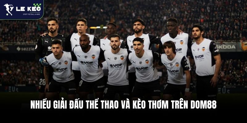 Nhiều giải đấu thể thao và kèo thơm trên Dom88