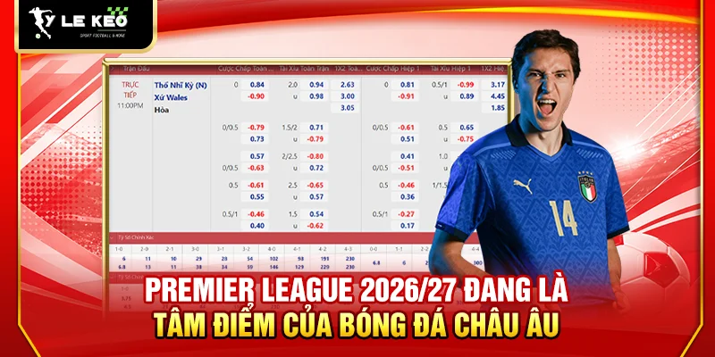 Tỷ Lệ Kèo 43 Premier League 2026/27 đang là tâm điểm của bóng đá châu Âu